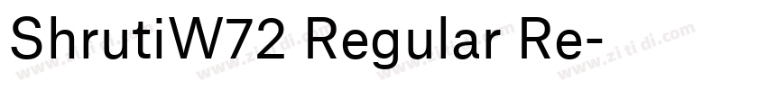 ShrutiW72 Regular Re字体转换